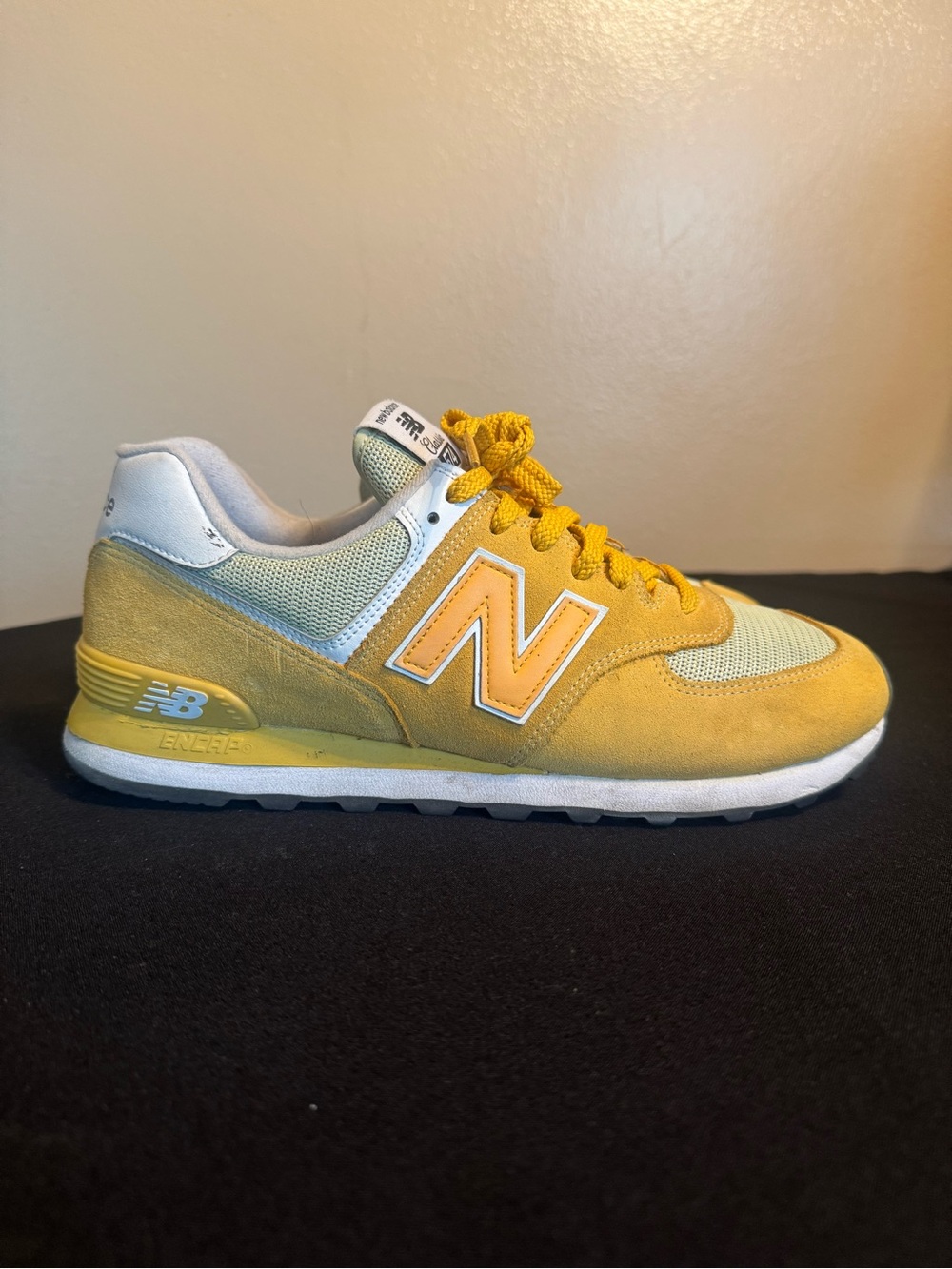 New Balance 574 Aspen Yellow Retro Runner
